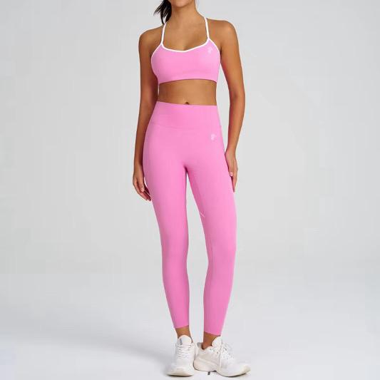 Seamless Criss-Cross Back Yoga Set