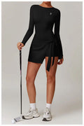 Long Sleeves 2 in 1 Dress
