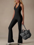 One Piece Lace Vneck Jumpsuit