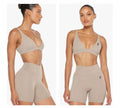 Deep V-Neck Backless Fitness Set